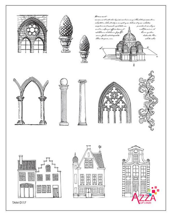 Stamp Set - Large: ARCHITECTURE ANCIENT