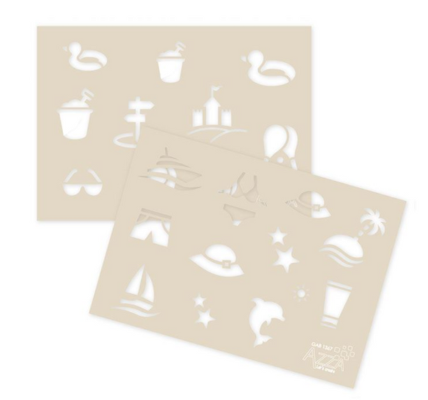Decoration Stencil Duo: TO THE BEACH