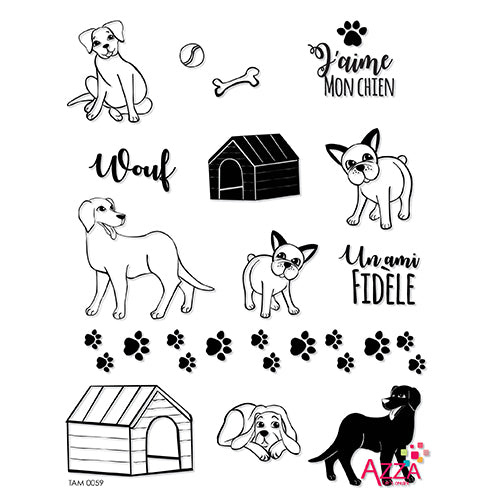 Stamp Set - Large:  I LOVE MY DOG