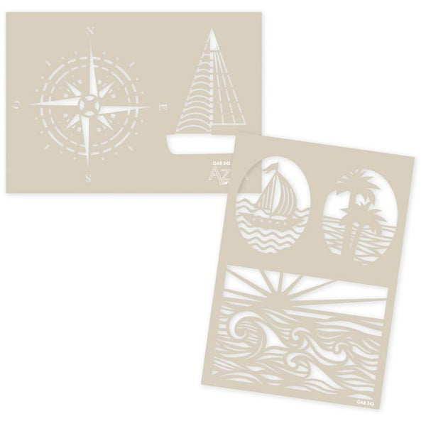 Texture and Decoration Stencil: ALL ABOARD